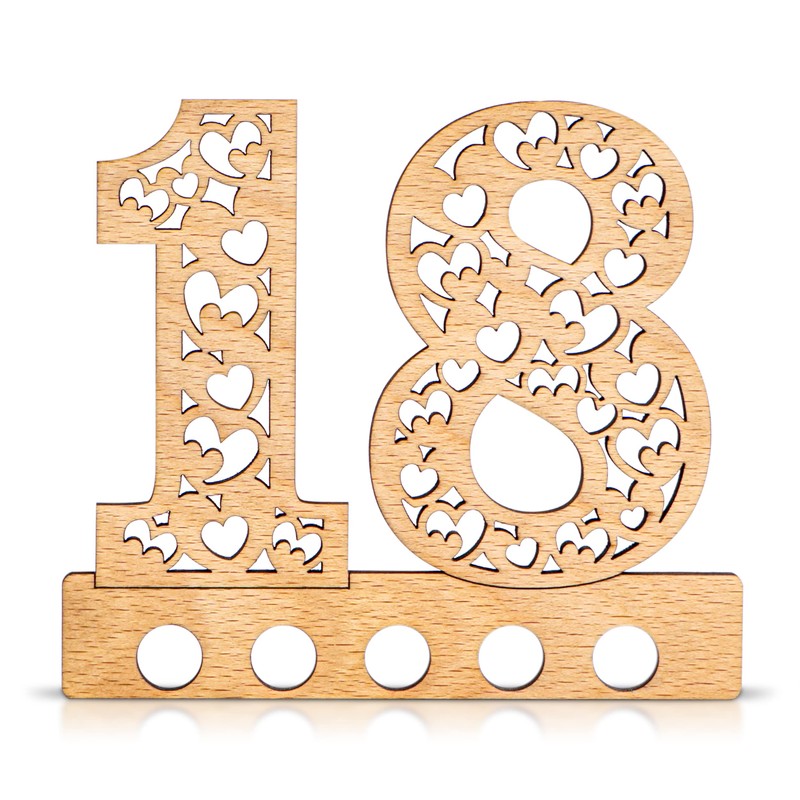 DARO Design - 18th Birthday Money Gift Wooden 18th Anniversary