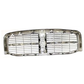 Titanium Plus Autoparts New Front Grille Grill All Chrome Fits 2006-2009 DODGE RAM 1500 2500 3500 Pickup Truck Fit CH1200281 55077778AF