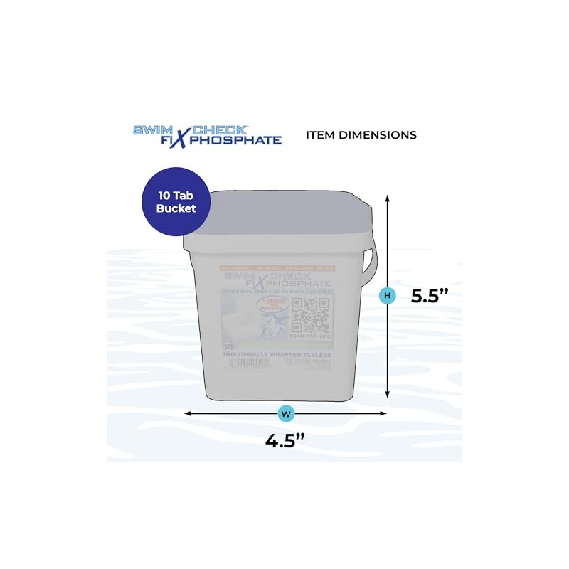 Swim Check Fix Phosphate Remover Tablets – 10 Count |