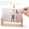 Rustic Wooden Photo Frames, 2 Pack, Beech Wood Base, Acrylic