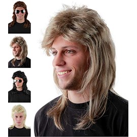Vokuhila Wig for Men for Fancy Dress and Carnival, Fokuhila Proll Wigs, Bad Taste