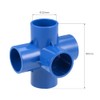sourcing map 5-Way Elbow PVC Pipe Fitting Furniture Grade 32mm