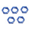 5 Pcs AN8 Female Thread Hex Locking Nut Metal Alloy