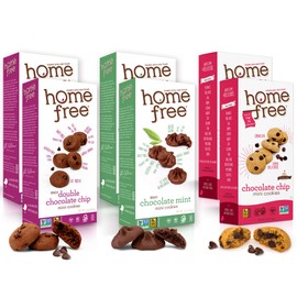 Homefree Treats — Allergy Friendly Cookies Variety Pack – Peanut Free School Snacks – Vegan Chocolate Lovers Cookie Assortment – Chocolate Chip, Double Chocolate, Mint Chocolate (6 Count)