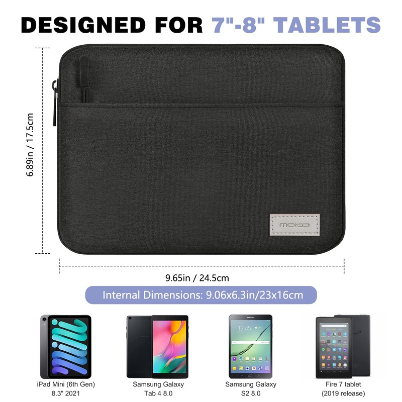 MoKo Funda para tablet de 7 a 8 pulgadas, funda