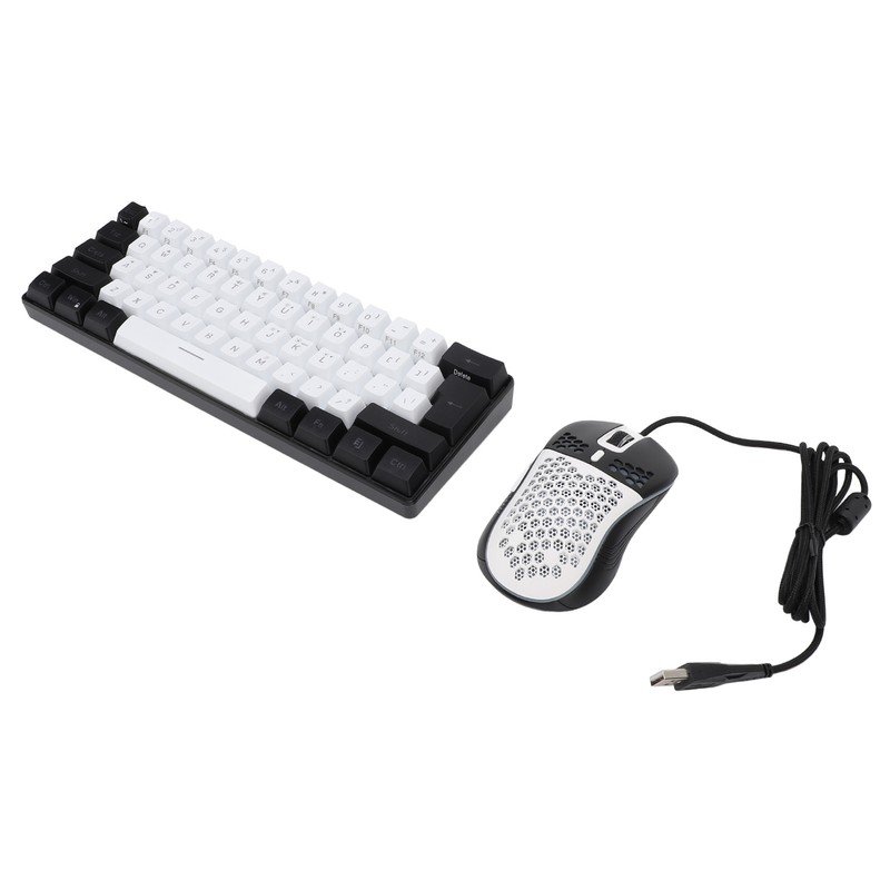 61 Key RGB Illuminated Keyboard with Mouse Multi Color LED