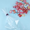 acDesign 15Pcs Clear Cellophane Gift Bags 9.8"x19.6" Plastic Bags for