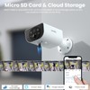 wansview 2.4Ghz WiFi Home Security Cameras Continuous Solar Power -