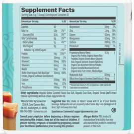 Vegan Collagen Protein Powder for Women Silica Plant Based Collagen Powder with Vegan Hair Skin and Nails Vitamins Non-GMO No Added Sugar Soy Dairy & Gluten Free (Salted Caramel, 20 Servings)