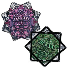 Mougee - Air Flow Star Artist Series - A Lighter Version of The Classic - Fun & Challenging Flow Toy (Nugatron - Two Sided - Chris Dyer Collection)