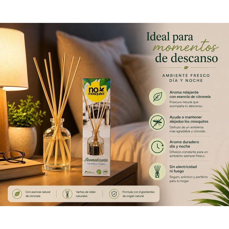 6 Pack Aromatizantes Repelente de Insectos con esencia de citronela.