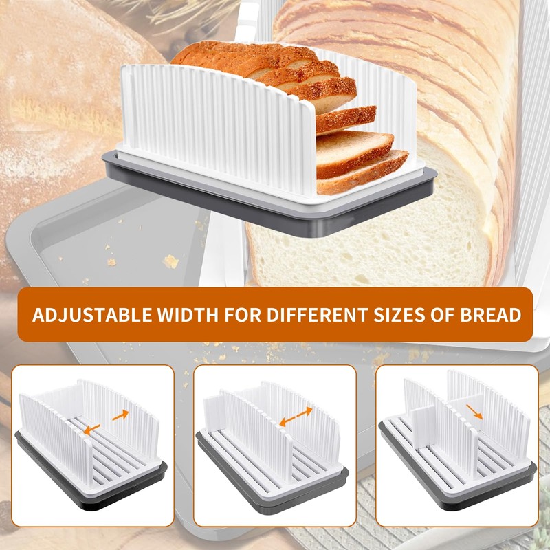 Bread Slicer, Multifunctional Sandwich/Toast Maker,Folding and Adjustable Manual Handhold Homemade