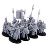Medieval Royal Knights Cavalry Spearmen, Highlands Miniatures Historical Role Playing