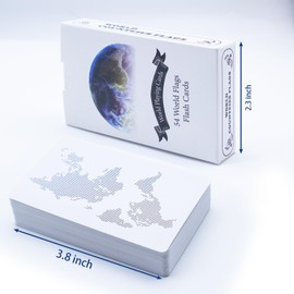 2 Decks World Flag Flash Cards, Country Flags of The World Playing Cards, World Flags Game Flashcards, Geography Games Cards, World Game Deck of Cards, Geography Gifts, Gifts for Geography Lovers