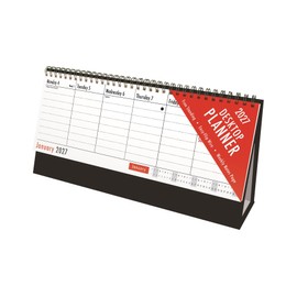 2027 Desktop Weekly Planner Calendar - Week To View Freestanding Flip