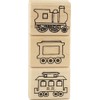 Stamps by Impression 3 piece Train Set Rubber Stamps