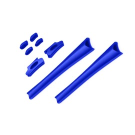 Glintbay Nosepads y Earsocks Kit de goma para Oakley Flak Jacket/Jacket XLJ, Azul / Patchwork, Pequeño