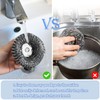 2Pack Stainless Steel Wool Scrubber with Handle, Dish Scrubbers with