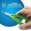 Beadalon Designer Series Slim Semi-Flush Cutter, Lime Green Vinyl-Free Grips,