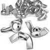 SWTYExt DIN 315 Wing Nut M8, Pack of 25 Butterfly