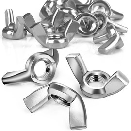 SWTYExt DIN 315 Wing Nut M8, Pack of 25 Butterfly Nuts, Wing Nuts, High-Quality A2 V2A Stainless Steel Wing Nuts, Metric Rustproof Wing Nut DIY Wing Nut for Systems DIY Tools