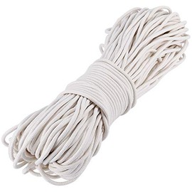 Natural Cotton Rope, ZEONHAK 1/4 Inch x 328 Feet, White Craft Clothesline Cord Heavy Duty Wall Hanging Rope Craft Knitting Thread String for Clothes Hanger Garden Flower Plant DIY Decoration