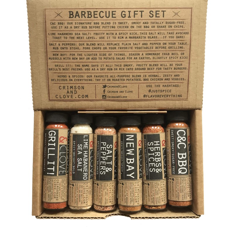 BBQ Grilling Spice & Rub Gift Set by Crimson and