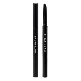 Nutridome - Automatic Eyebrow Pencil Graphite 1 Piece - Precise, Long-Lasting, Nourishing, with Castor Oil, Hair Drawing, Eyebrow Pencil with Castor Oil with a Brush and a Precision Tip