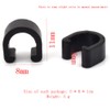 HDONONGYIRO 20 Pack C-Clips Clamps U-Clips Black Bicycle Accessory -