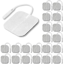 Syrtenty TENS Unit Pads 2x2 20pcs Reusable Replacement Electrode Patches for ...
