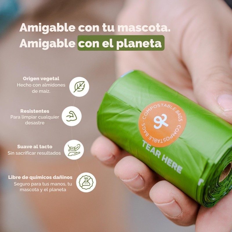 Tottem eco - Bolsas compostables para heces de perro. Bolsas