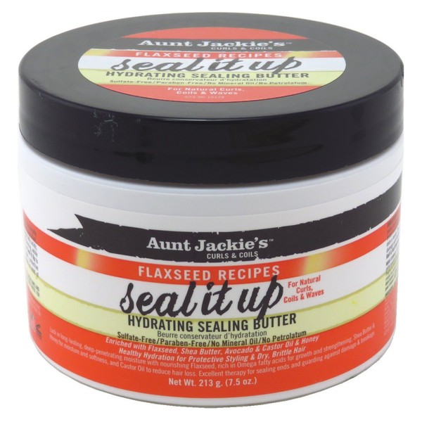 Aunt Jackies Seal It Up Hydrating Sealing Butter 7.5 Ounce (221ml) (2 Pack)