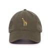 Tech Design Giraffe Baseball Cap Embroidered Cotton Adjustable Dad Hat