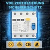Warmfay FI Circuit Breaker Type B 63A 300mA 4-Pin VDE