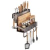 Multifunctional Wall-Mounted Knife Holder Kitchen Utensils Holder Spice Storage Organizer