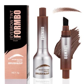 Brow-Fection Angled Brush & Dip, Liquid Eyebrow Brush, Long Lasting Waterproof Smudge Proof Liquid Eyebrow Pen, Hair-Like Strokes Brow Pencil, Creates Natural Looking Brows Effortlessly (#04Chocolate)