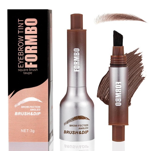 Brow-Fection Angled Brush & Dip, Liquid Eyebrow Brush, Long Lasting