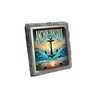 Anchor Your Soul Anchor Coaster with Dolphins and Ocean Design