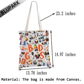 Cartoon Animal Comedy Movie Tote Bag Raglan Family Lover Shopping Bag for Fans (LIMIT)