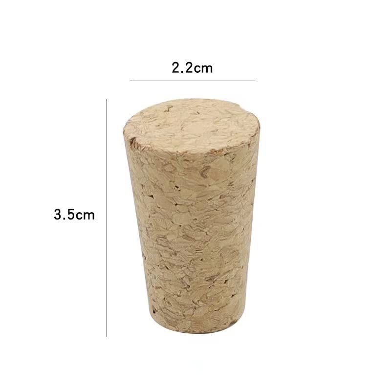 Aliotech 10PCS Natural Soft Wood Corks Tapered Wooden Bottle Stopper