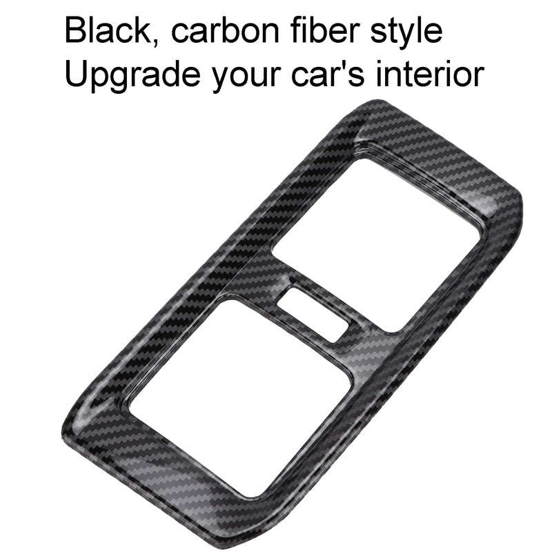 Rear Air Conditoner Outlet Vent Cover Panel Trim Carbon Fiber