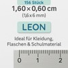 Mini Name Sticker Clothing Washable Soft Blue School Nursery