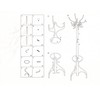 Frenchi Home Furnishing Metal Coat Rack, umbrella stand