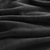 WAVVE Fleece Blanket Sofa Throw Black 4ft x 5ft -