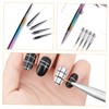 Outanaya 1set Nail Art Brush Pen Replacement Heads for Manicure