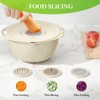 4-1 Colander with Bowl Set - Rotatable Strainers for Kitchen,