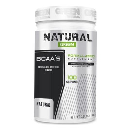 Aminoácidos Bcaas Natural Green 1kg Varios Sabores 100 Servs