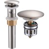 Vessel Sink Drain for Bathroom, Pop-up Drain With Detachable Basket