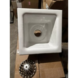 JR Smith 320-Y03,  12" Floor Sink,  6" Deep.  Cast Iron W/ Enamel. W/O Flange 3”