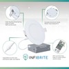 INFIBRITE 6 Inch 6000K Clear White 12W 1050LM LED Ceiling